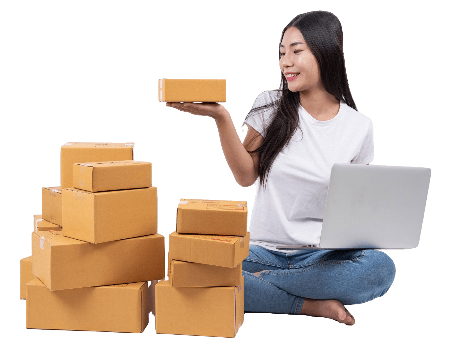 happy-woman-there-is-package-box-hand-white-background-online-shopping-business-operators